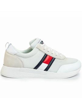 FLEXI TOMMY JEANS FLAG SNEAKER WHITE