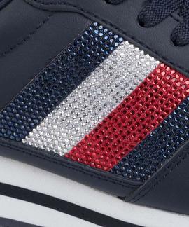 ZAPATILLAS TOMMY RETRO CRYSTAL SNEAKER MIDNIGHT