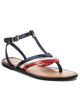 SANDALIAS TOMMY CORPORATE FLAT T-BAR SANDAL RWB