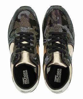 TOMMY LAGOON 1Z1 CAMO SUEDE-BLACK-ANTIQUE GOLD