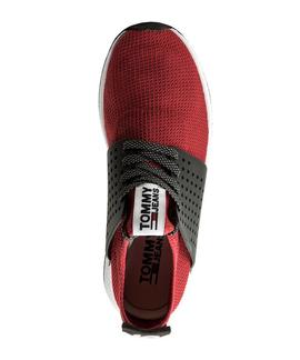 ZAPATILLAS TOMMY JEANS KNIT SNEAKER TANGO RED