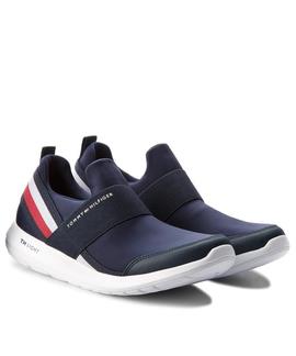 TOMMY TECHNICAL ELASTIC SLIPON SNEAKER MIDNIGHT