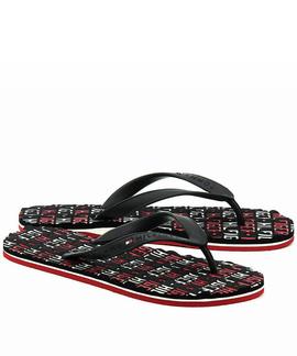 CHANCLAS TOMMY BARNEY 2R MIDNIGHT / TANGO RED