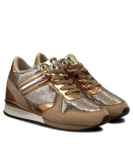 ZAPATILLAS TOMMY SADY 13C1 TAUPE / GOLD