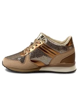 ZAPATILLAS TOMMY SADY 13C1 TAUPE / GOLD