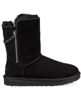 W CLASSIC SHORT SPARKLE ZIP BLACK