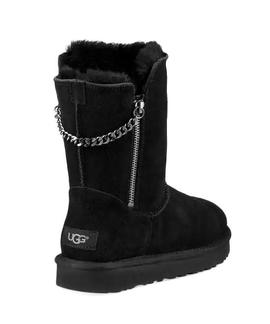 W CLASSIC SHORT SPARKLE ZIP BLACK