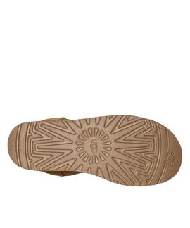 W CLASSIC SHORT UGG RUBBER LOGO CHESTNUT