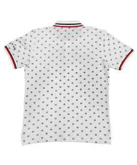 POLO M.C HOMBRE ESTAMPADO BLANCO