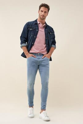 KURT SUPER SKINNY FIT LOW WAIST EN DENIM AZUL