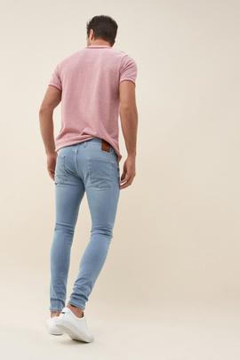 KURT SUPER SKINNY FIT LOW WAIST EN DENIM AZUL