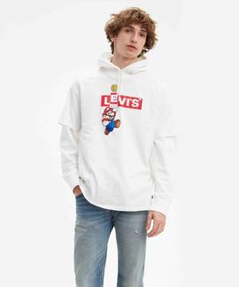 GRAPHIC CREWNECK TEE MARIO BOXTAB BING T2 WHITE