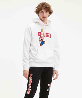 GRAPHIC PO HOODIE B MARIO BOXTAB BING T2 WHITE