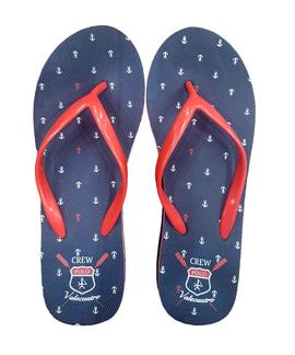 FLIP FLOP M ANCLAS AZUL MARINO