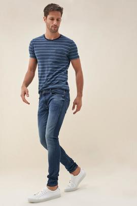 KURT SUPER SKINNY FIT LOW WAIST EN DENIM AZUL