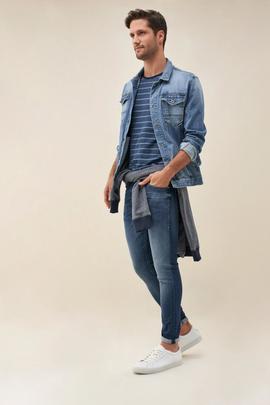 KURT SUPER SKINNY FIT LOW WAIST EN DENIM AZUL