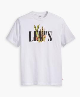 GRAPHIC CREWNECK TEE SSNL SERIF WHITE