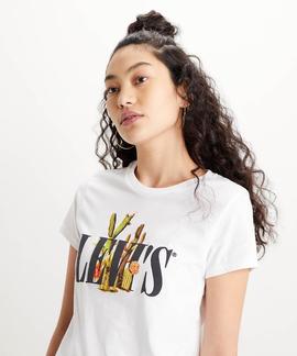 CAMISETA LEVI’S® THE PERFECT TEE SERIF WITH CACTUS WHITE