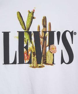 CAMISETA LEVI’S® THE PERFECT TEE SERIF WITH CACTUS WHITE