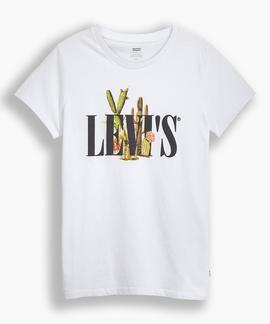 CAMISETA LEVI’S® THE PERFECT TEE SERIF WITH CACTUS WHITE