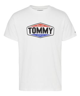 TJM PRINTED TOMMY LOGO TEE WHITE