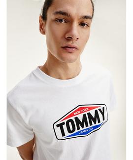 TJM PRINTED TOMMY LOGO TEE WHITE