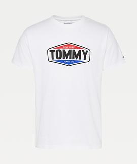 TJM PRINTED TOMMY LOGO TEE WHITE