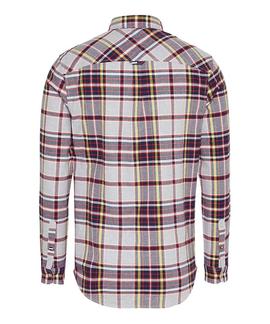 TJM FLANNEL PLAID SHIRT LT GREY HTR / MULTI