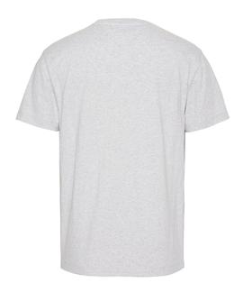 TJM PLAID COLLEGIATE TEE SILVER GREY HTR