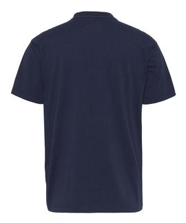 TJM PLAID CENTRE FLAG TEE TWILIGHT NAVY