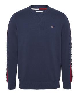 TJM SLEEVE TAPE SWEATER TWILIGHT NAVY