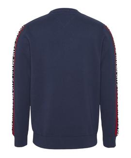 TJM SLEEVE TAPE SWEATER TWILIGHT NAVY