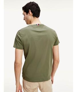 TOMMY FLAG HILFIGER TEE UTILITY OLIVE