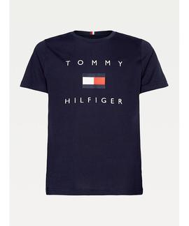 TOMMY FLAG HILFIGER TEE DESERT SKY