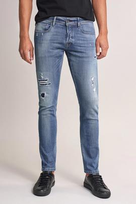 CLASH SKINNY FIT PREMIUM WASH CON ROTOS Y GATEADOS