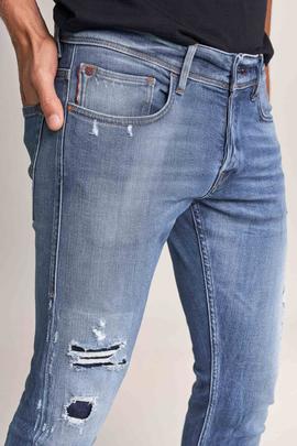 CLASH SKINNY FIT PREMIUM WASH CON ROTOS Y GATEADOS