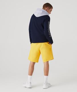 SUDADERA LACOSTE SPORT COLOR BLOCK AZUL MARINO