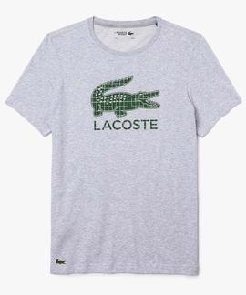 CAMISETA LACOSTE SPORT TRANSPIRABLE GRIS