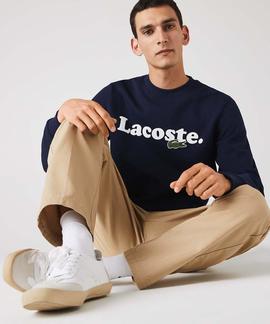 SUDADERA LACOSTE SPORT CON LOGO AZUL MARINO