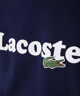 SUDADERA LACOSTE SPORT CON LOGO AZUL MARINO