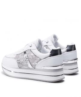 DAFNEE ACTIVE LADY LEATHER LIKE WHITE / SILVER
