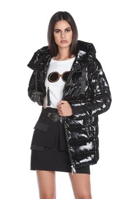 CHAQUETA DE PLUMAS ALBERT CON CAPUCHA NEGRA