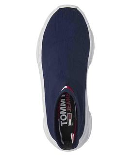 TOMMY JEANS FLAT SOCK BOOT SPORT NAVY