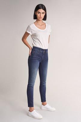 SECRET SKINNY FIT HIGH RISE EN DENIM AZUL