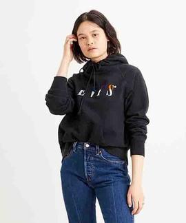 GRAPHIC SPORT HOODIE SERIF SPLIT MULTICOLOR CAVIAR