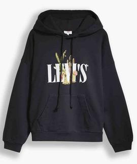 GRAPHIC 2020 HOODIE SERIF WITH CACTUS HOODIE CAVIAR