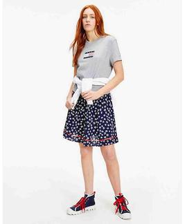 TJW STAR AMERICANA FLAG TEE LIGHT GREY HEATER