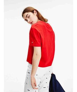 TJW STAR AMERICANA FLAG TEE DEEP CRIMSON