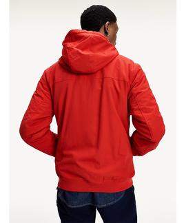 TJM PADDED NYLON JACKET DEEP CRIMSON