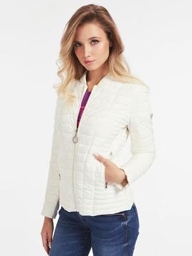 PADDED FANCY ZIPPY JACKET WHITE